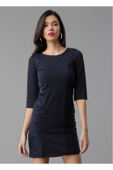 Lacivert Elbise