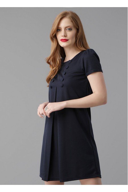 Lacivert Elbise