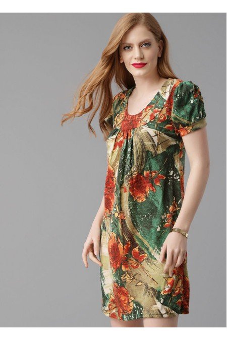 Desenli Elbise