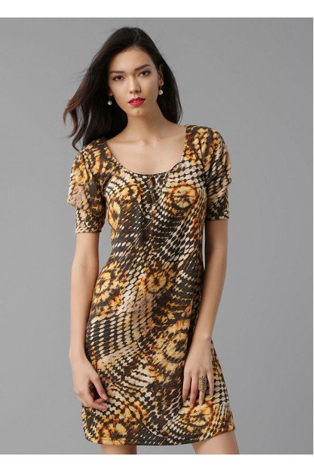 Desenli Elbise