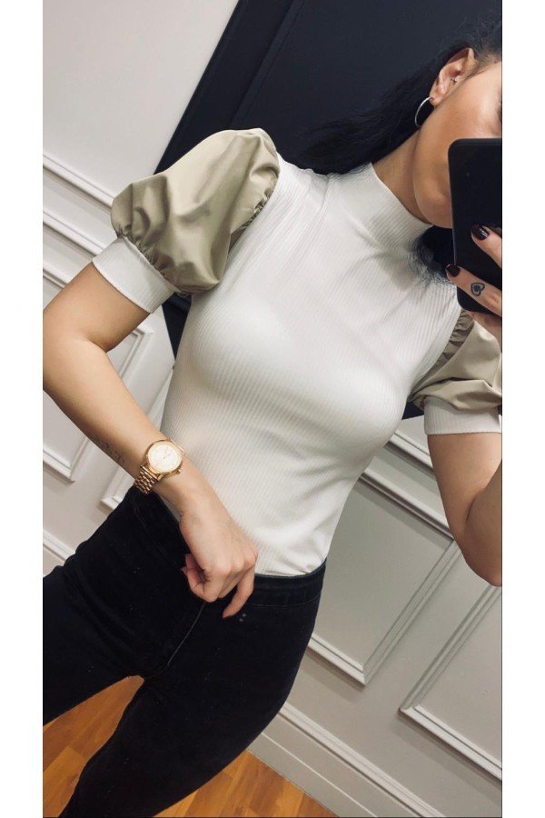 Beyaz Bluz Poplin Kumaş Beyaz Bluz Poplin Kumaş