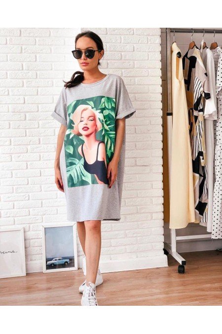 Gri Elbise Penye Kumaş