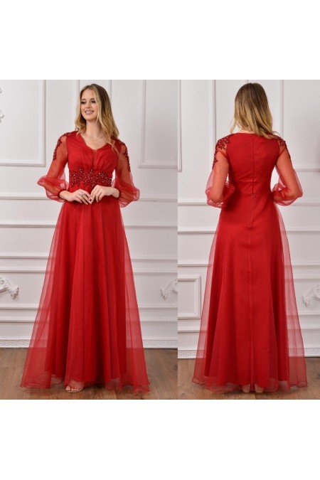 Kırmızı Abiye Kırmızı Abiye