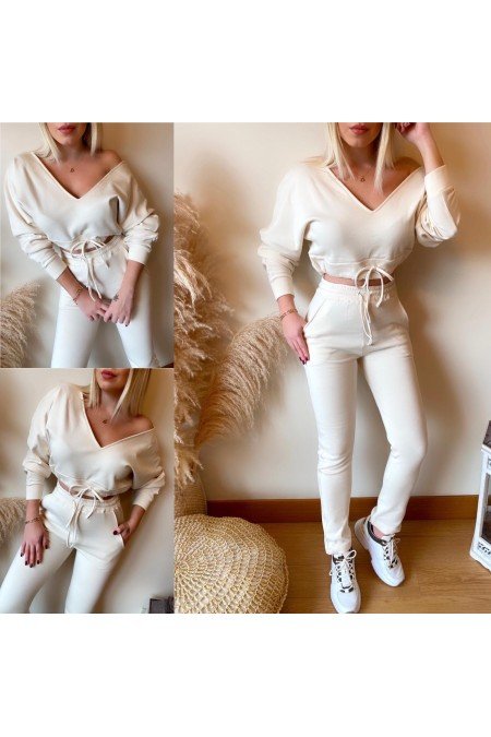 Ekru Eşofman Takım