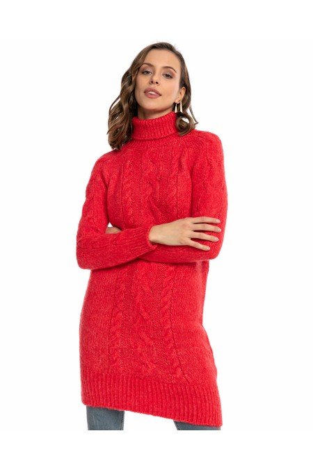 Kırmızı Elbise Triko