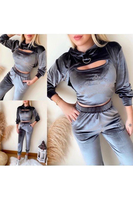 Gri Eşofman Takım 3 Lü