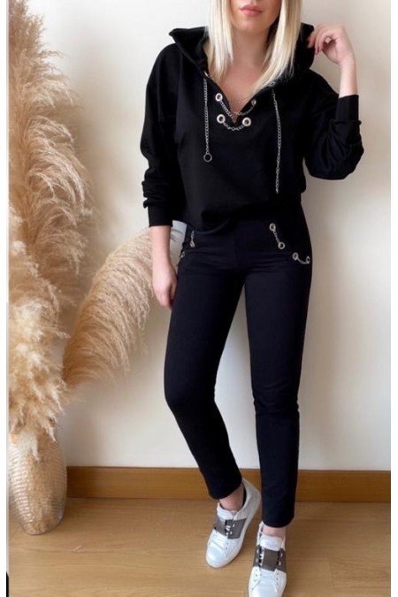 Siyah Eşofman Takım 2 İplik