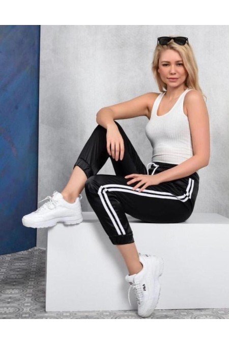 Siyah Takım Saten Kumaş