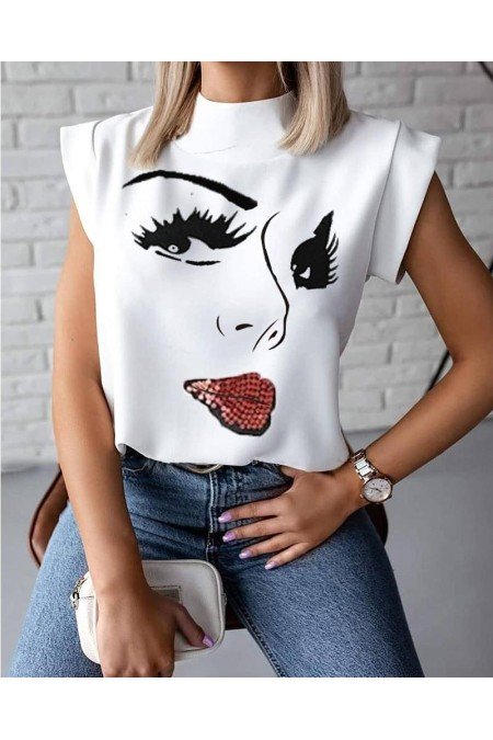 Beyaz Bluz Atlas Kumaş