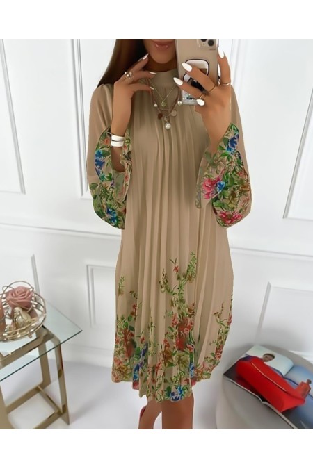 Vizon Elbise Crep Kumaş Vizon Elbise Crep Kumaş