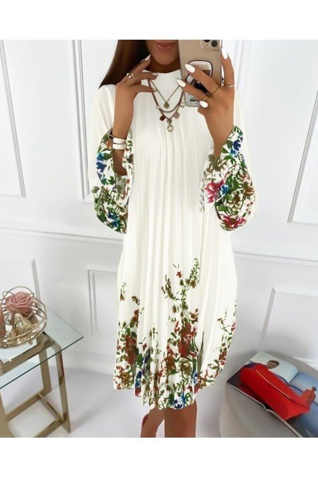 Beyaz Elbise Crep Kumaş Beyaz Elbise Crep Kumaş