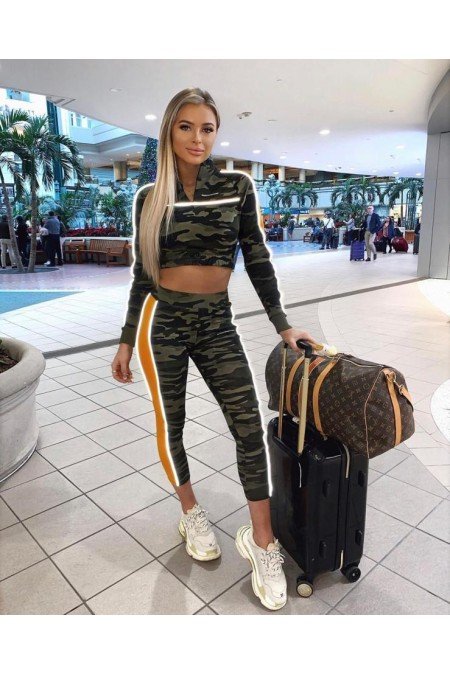 Kamoflaj Eşofman Takım Scuba Kumaş