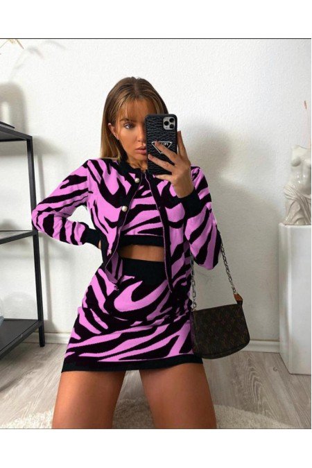 Lila Takım Triko Lila Takım Triko