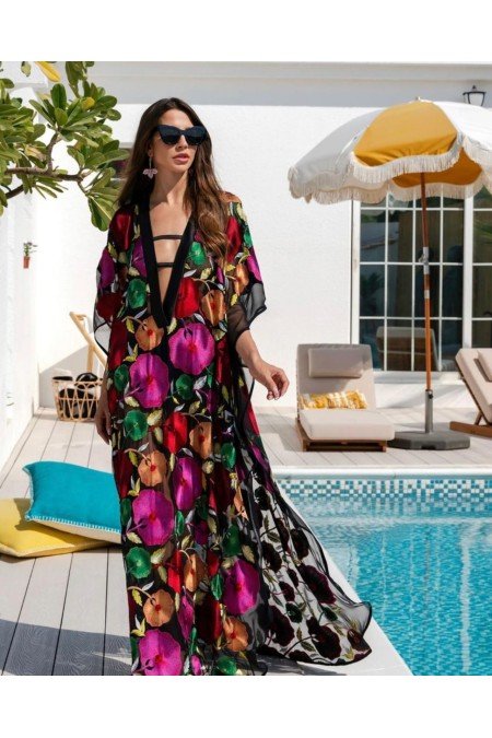 Desenli Elbise Jennyfer Krep Kumaş Desenli Elbise Jennyfer Krep Kumaş