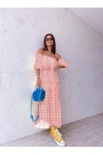 Krem Elbise Poplin Kumaş Krem Elbise Poplin Kumaş