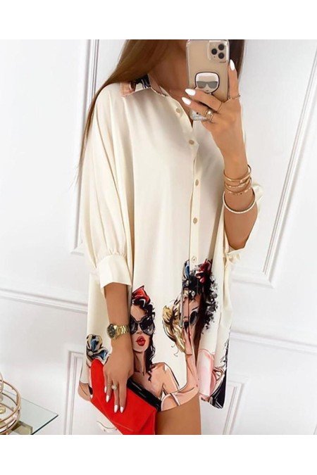 Beyaz Elbise Crep Kumaş