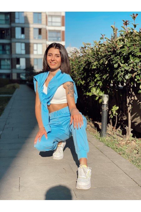 Mavi Eşofman Takım 3 Lü