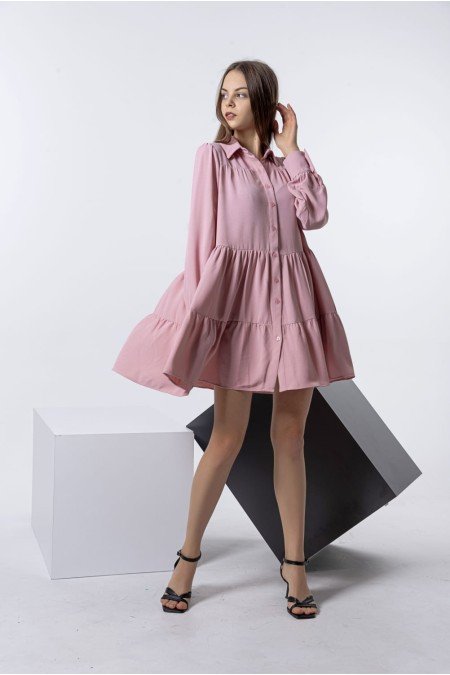 Lila Elbise Airobin Kumaş Lila Elbise Airobin Kumaş