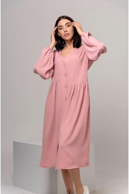 Pembe Elbise Airobin Kumaş