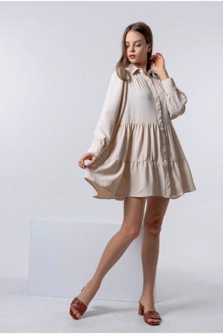 Ekru Elbise Ekru Elbise