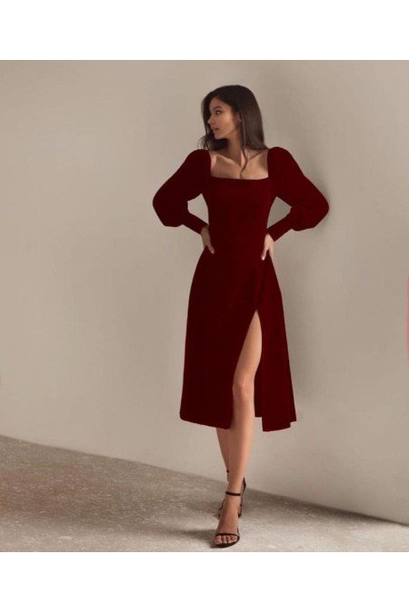 Bordo Elbise Bordo Elbise