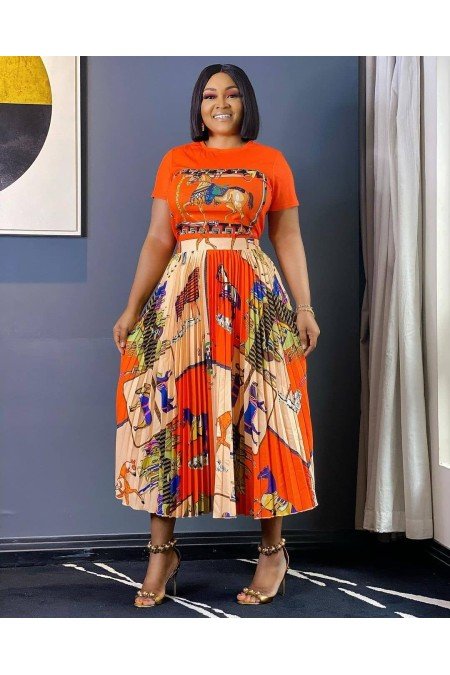 Desenli Takım Jennyfer Krep Kumaş Desenli Takım Jennyfer Krep Kumaş