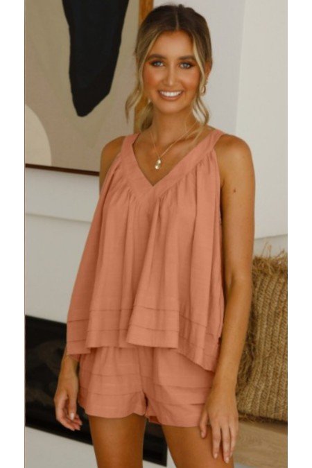 Somon Takım Airobin Kumaş Somon Takım Airobin Kumaş