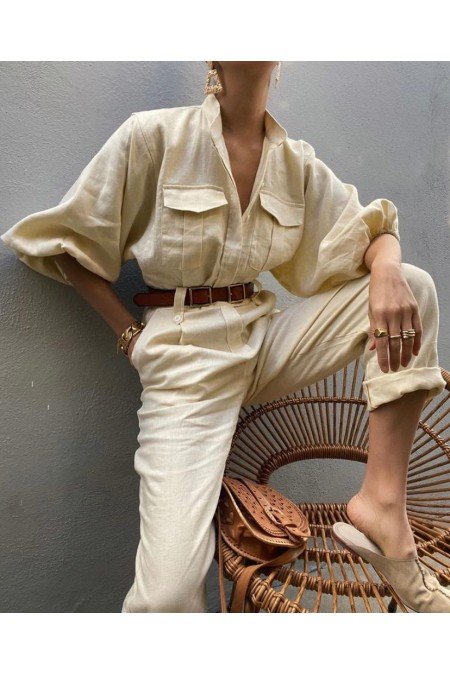 Taş Tulum Keten Kumaş