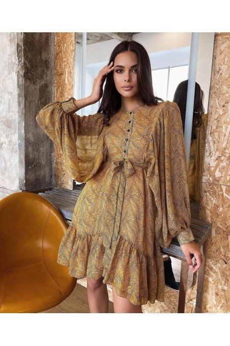 Desenli Elbise