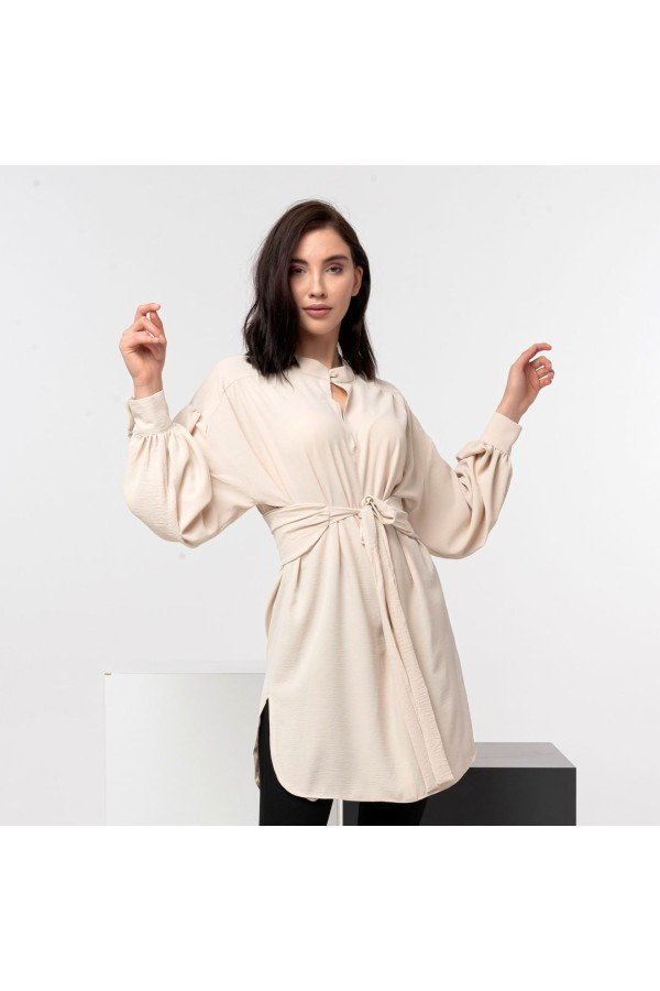 Ekru Tunik Airobin Kumaş Ekru Tunik Airobin Kumaş