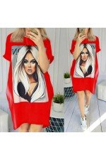 Kırmızı Tunik Elbise Kırmızı Tunik Elbise