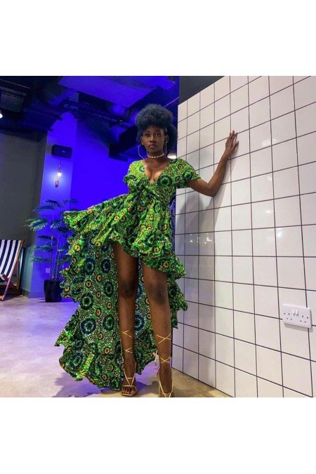 Desenli Elbise Jennyfer Krep Kumaş Desenli Elbise Jennyfer Krep Kumaş