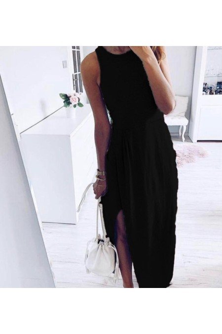 Siyah Elbise Viscon Kumaş