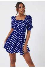 Saks Elbise Jessica Kumaş Saks Elbise Jessica Kumaş