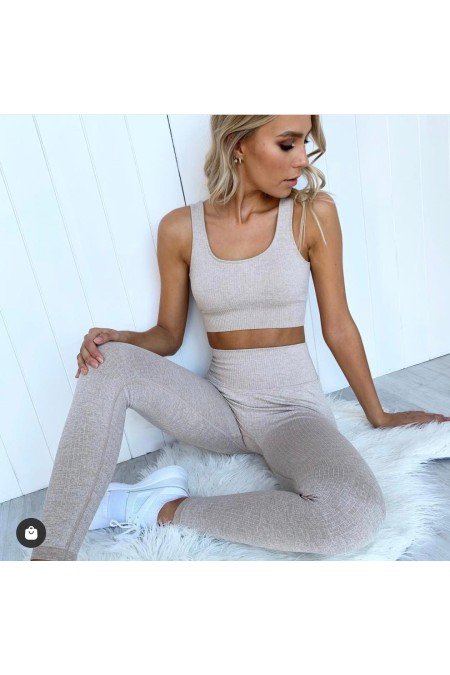 Gri Tayt Takım Tayt