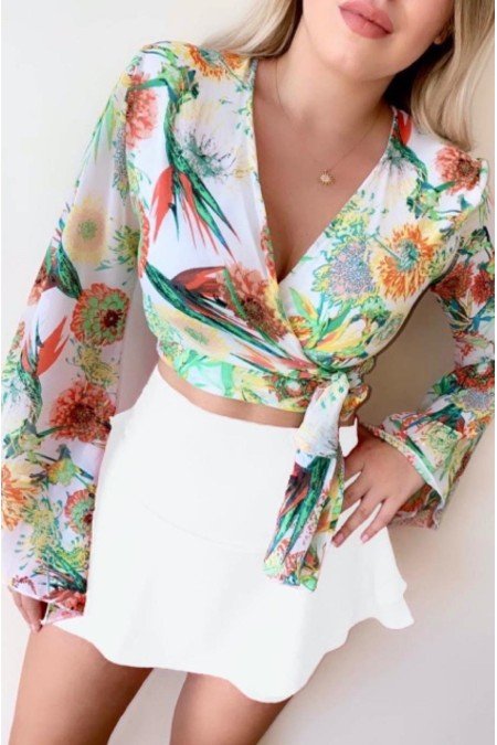 Desenli Bluz Desenli Bluz