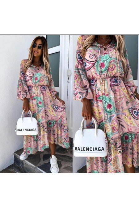 Desenli Elbise