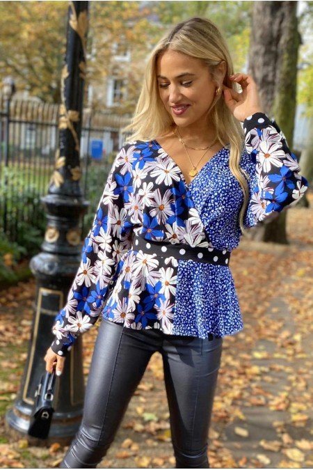 Desenli Bluz Desenli Bluz