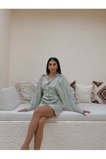 Mint Elbise Tensel Kumaş