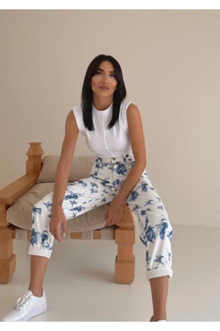 Mavi Beyaz Pantolon Mavi Beyaz Pantolon