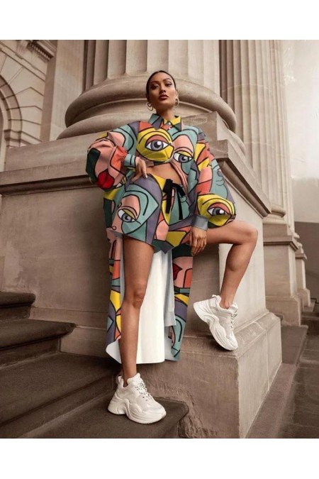 Desenli Takım Atlas Kumaş Desenli Takım Atlas Kumaş