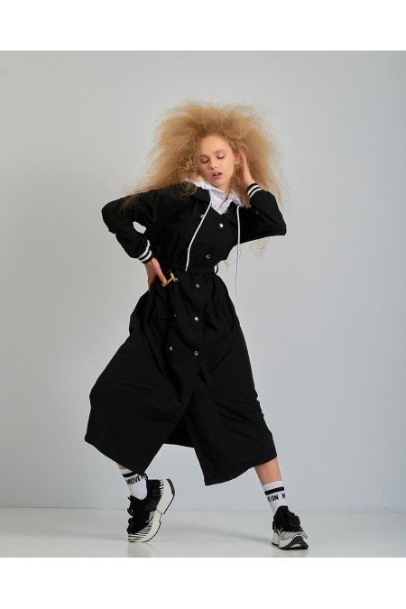 Siyah Mont Kaban Trençkot