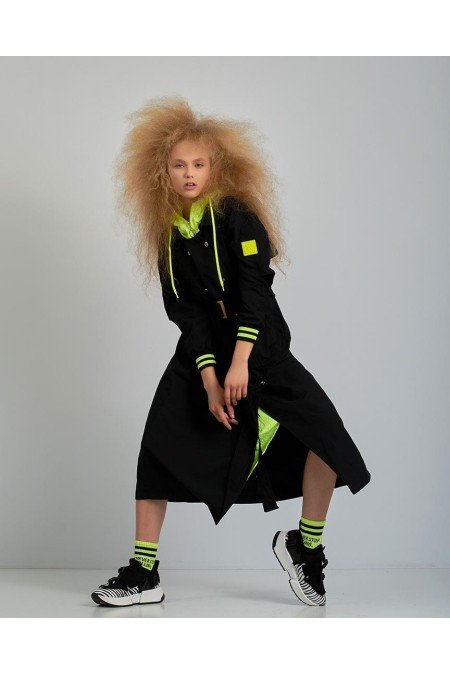 Siyah Mont Kaban Trençkot