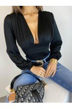 Siyah Bluz Crop Siyah Bluz Crop