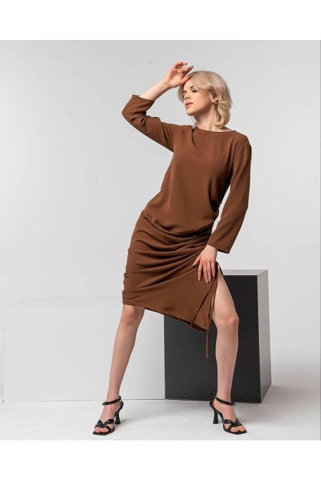 Kahverengi Elbise