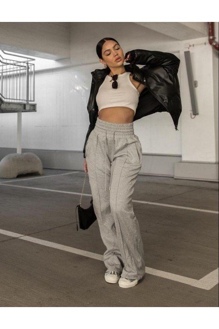 Gri Eşofman Altı 2 İplik