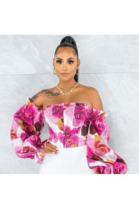 Desenli Bluz Desenli Bluz