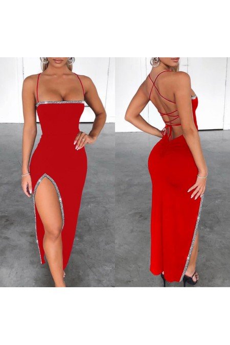 Kırmızı Abiye Crep Kumaş