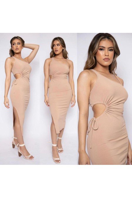 Vizon Elbise Kaşkorse Kumaş Vizon Elbise Kaşkorse Kumaş