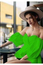 Yeşil Desenli Bluz Poplin Kumaş Yeşil Desenli Bluz Poplin Kumaş